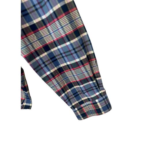 RALPH LAUREN MENS BUTTON DOWN DRESS SHIRT RED WHITE BLUE PLAID CLASSIC FIT XXL - Picture 5 of 12